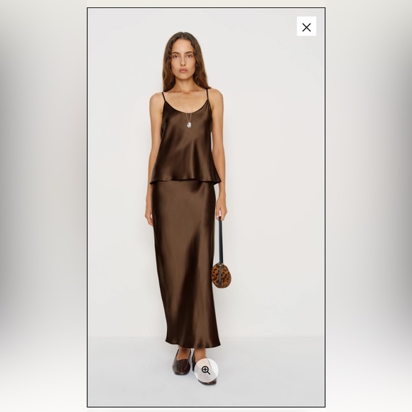 Reformation Dresses & Skirts - Reformation Brown Kelsey Two Piece Set Maxi skirt